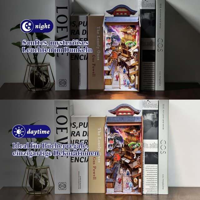 Detalle de Book Nook Japan Sakura Straße – 293 Teile