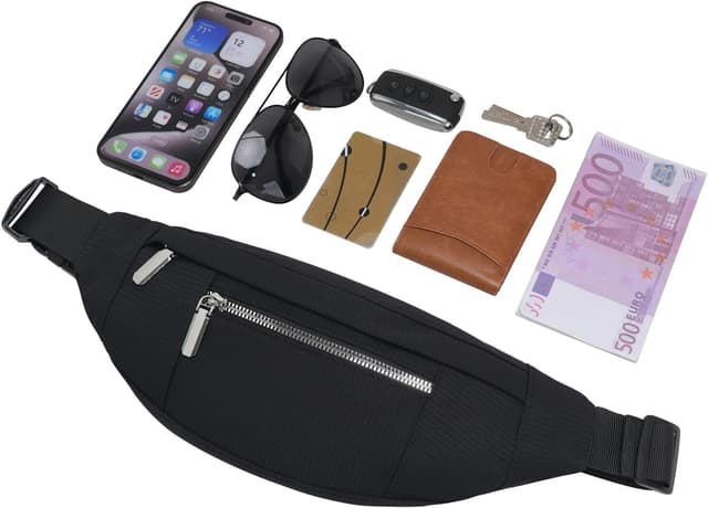 Thumbnail 3 de Bauchtasche Hüfttasche Blau 32x14x6 cm