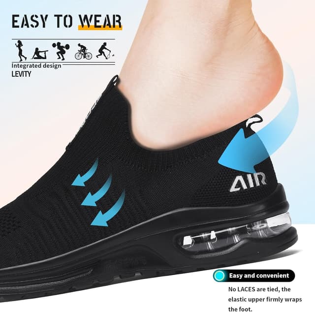 Thumbnail 4 de Slip on femme respirant, basket mode