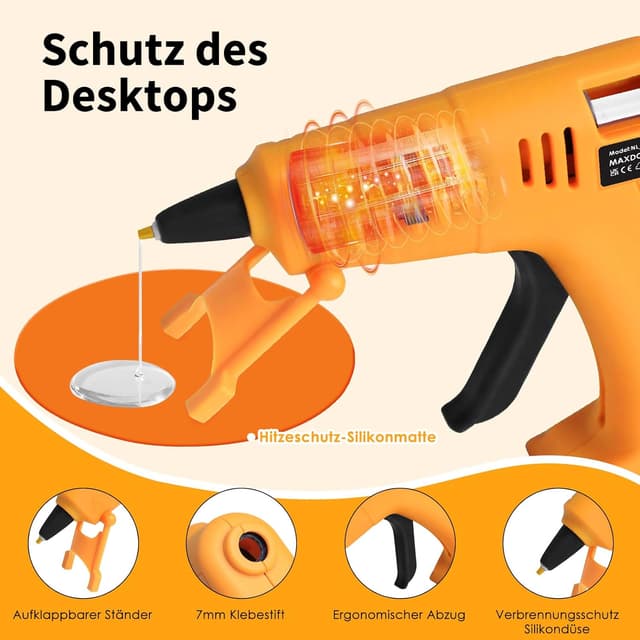 Thumbnail 4 de MAXDONE Heißklebepistole Akku kabellos