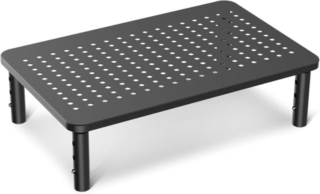 Detalle de suptek Supporto per Monitor Rialzo da Tavolo Nero, ergonomico e regolabile in altezza