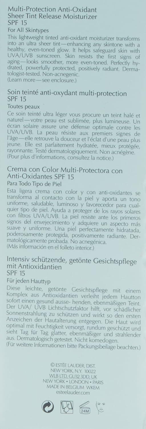 Detalle de Estée Lauder DayWear Multi-Protection Anti-Oxidant Sheer Tint Release Moisturizer SPF 15