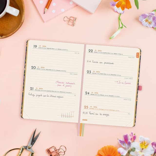 Detalle 1 de Finocam Agenda 2026 Semana Vista Horizontal