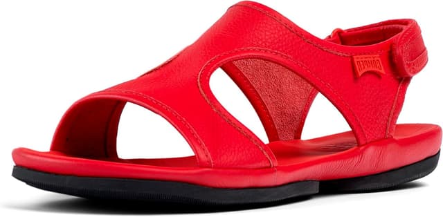 Detalle de Camper Women’s Right Nina K201645T T-strap sandal in red leather