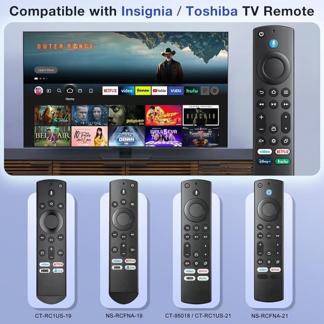 Detalle de Replacement Voice Remote Control for Insignia, Toshiba, Pioneer, and More Smart TVs (NS-RCFNA-21 Compatible)