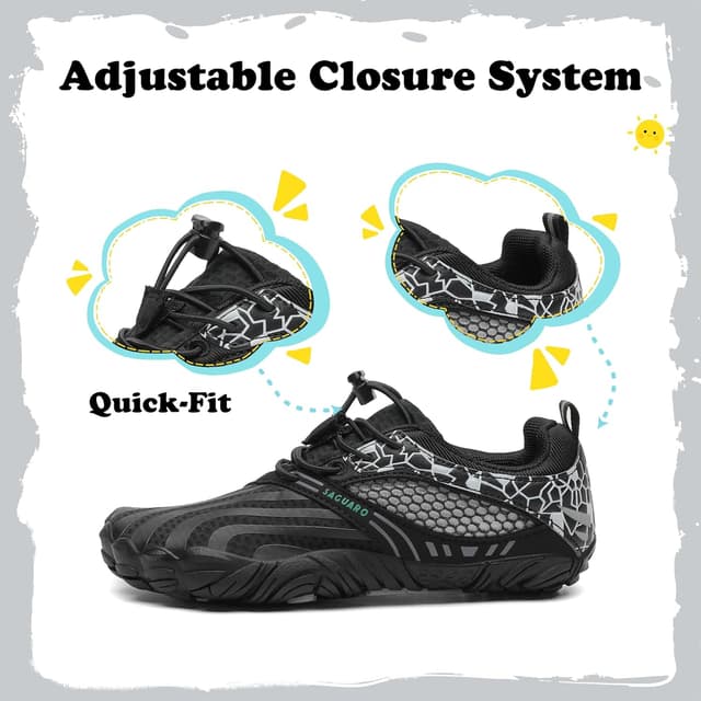 Detalle 2 de SAGUARO Scarpe Barefoot Bambini da trail running a piedi nudi GR.24-36