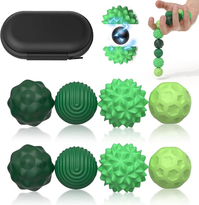 Detalle de 8PCS Magnetic Fidget Balls Magnetkugeln Stressball Grün