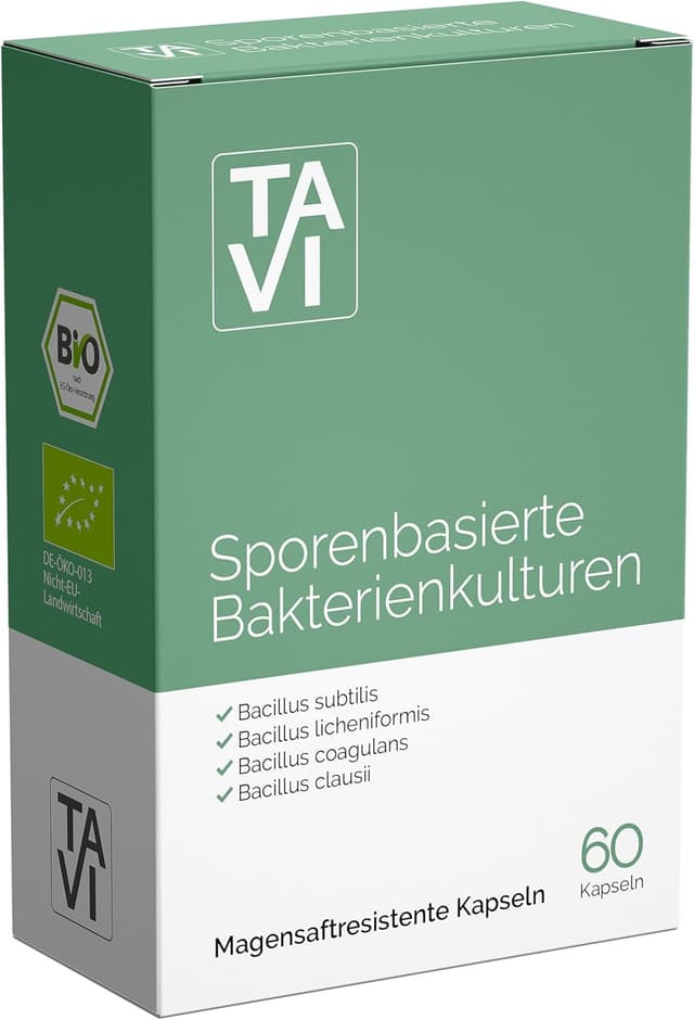 Detalle de 4 Bacillus Stämme KBE 6 Mrd Kapseln