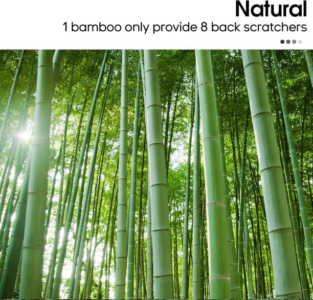 Detalle de WARMLIFE bamboo back scratcher 17 inch