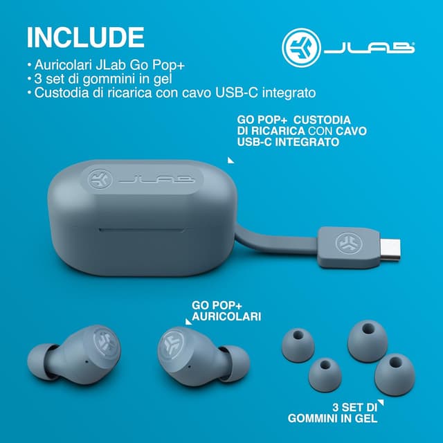 Thumbnail 6 de JLab Go Air Pop+ Cuffie Bluetooth