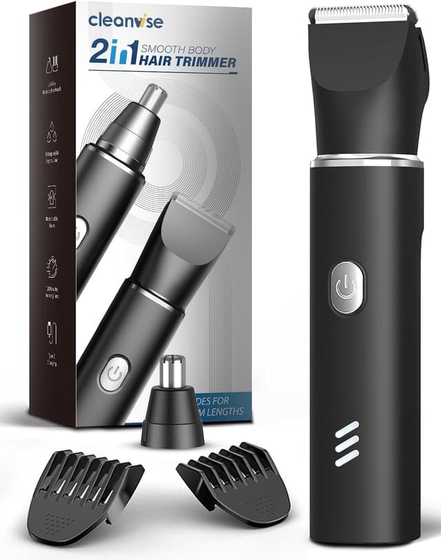 Detalle de Body Hair Trimmer Men 2-in-1 Grooming Kit 🪒