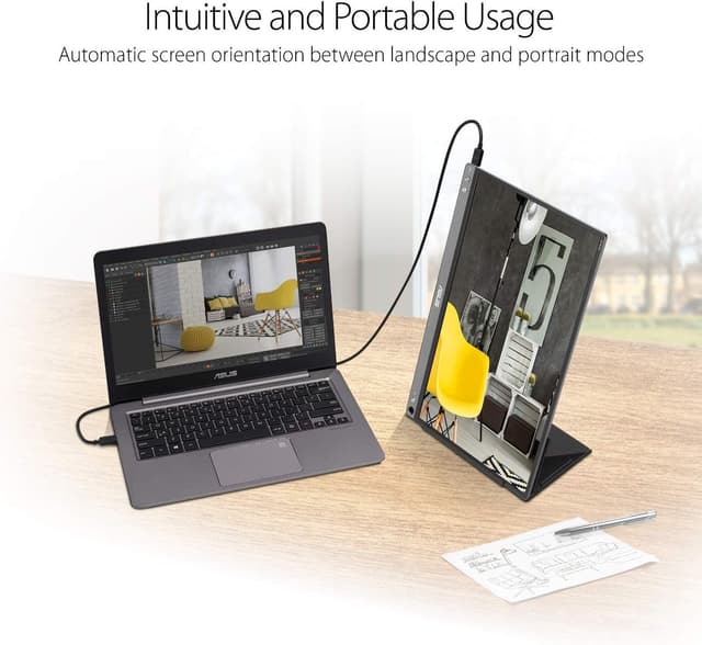 Detalle de ASUS ZenScreen MB16ACE 15.6" USB monitor
