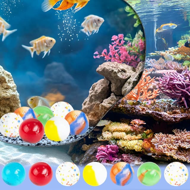 Thumbnail 2 de TEUYOE 80 Pieces 16mm glass marbles