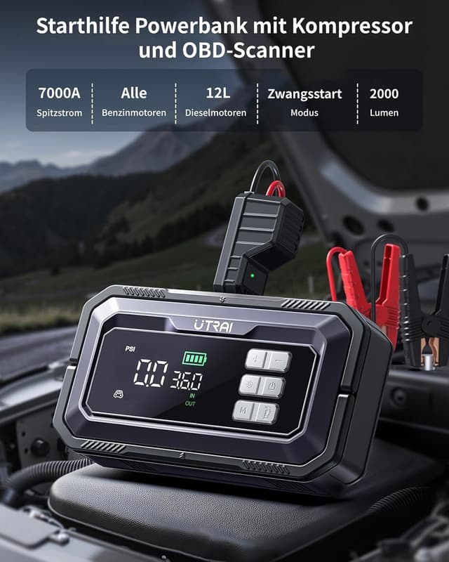 Thumbnail 1 de UTRAI 7000A Starthilfe 16000 mAh
