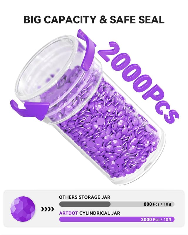 Thumbnail 3 de ARTDOT 120 Slots Storage Container for Diamond Art Kits