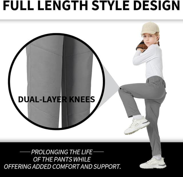 Detalle de QBK Youth Baseball Pants for 2T to 17