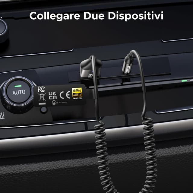 Thumbnail 6 de UGREEN Ricevitore Bluetooth 6.0 per auto con microfono e jack 3,5 mm