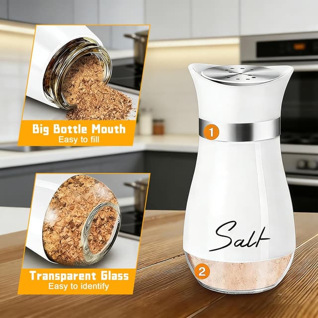 Detalle 2 de Houbobo Salt and Pepper Shakers set 120 ml