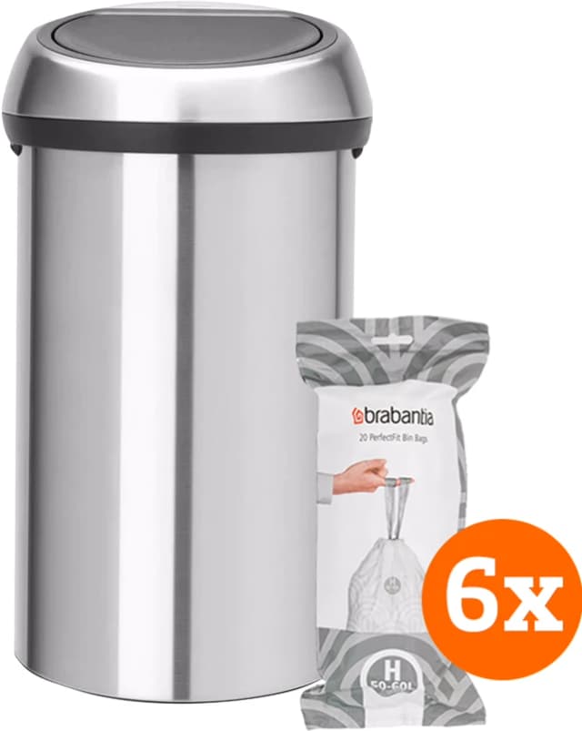 Thumbnail 4 de Brabantia Touch Bin 60 Liter Edelstahl