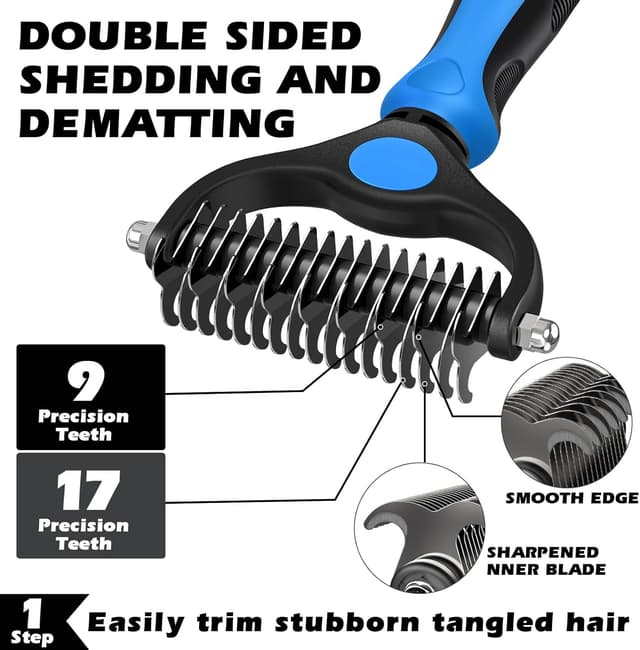 Detalle de 3PCS Self Cleaning Slicker Comb Set