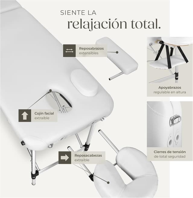 Thumbnail 2 de tectake Camilla Masaje Plegable 2 zonas