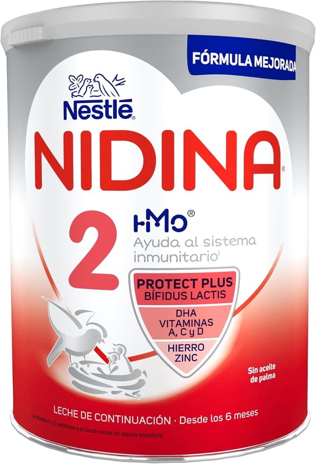 Detalle 1 de Nestlé NIDINA 2 Leche Continuación en polvo para bebés