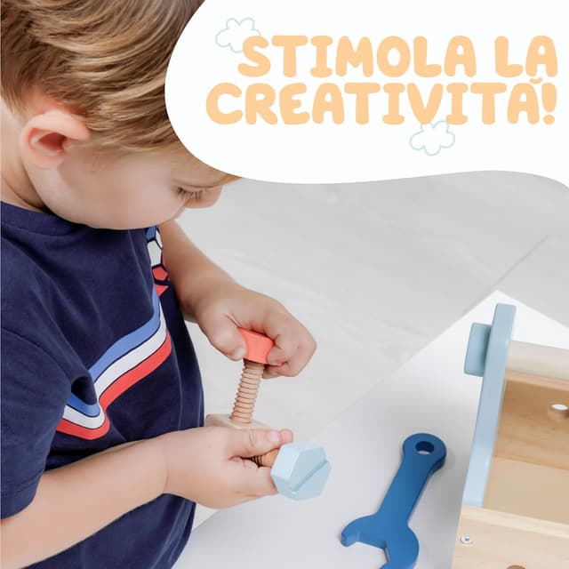 Detalle 2 de Baroni Toys kit attrezzi falegname 18 pezzi