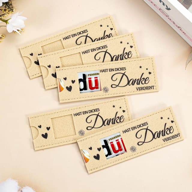 Thumbnail 1 de Danke Schokolade Dankeschön Hüllen 12 Stück