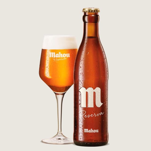 Detalle 2 de Mahou Reserva Pack 24 Botellas 🍺 6.3% Vol
