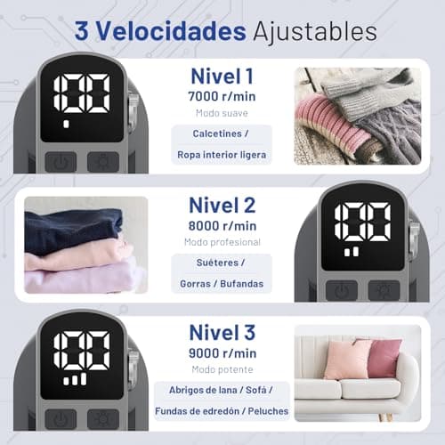 Thumbnail 1 de BEAUTURAL Rasoir Électrique à Peluches USB C