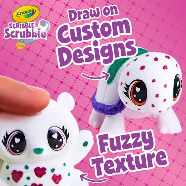 Detalle 2 de Crayola Scribble Scrubbie Pets Mega Set (25+ pcs) — reusable pet care playset with washable markers and scrub tub
