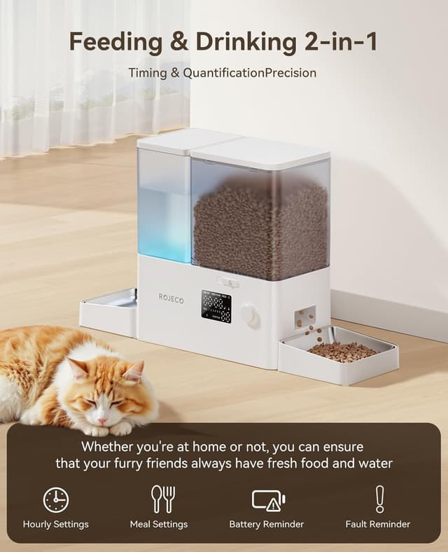 Thumbnail 6 de 8.5L Automatic Cat Feeder with Timer