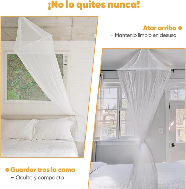 Thumbnail 6 de Sekey Mosquitera para Cama Individual 60x220x85cm 🦟 Fácil de Instalar