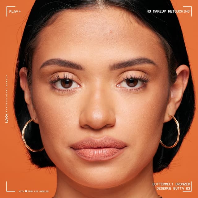 Detalle de NYX Professional Makeup Buttermelt Bronze Bronzer (Gesicht & Körper) Deserve Butta, 5 g – cremig-pudriger Bräunungseffekt