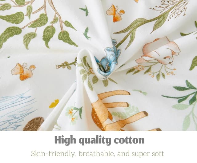 Detalle de Chilsuessy 2er Pack Baby-Schlafsack mit Füßen 2.5 Tog (90 cm) – Winter-Set mit Wald & Bären