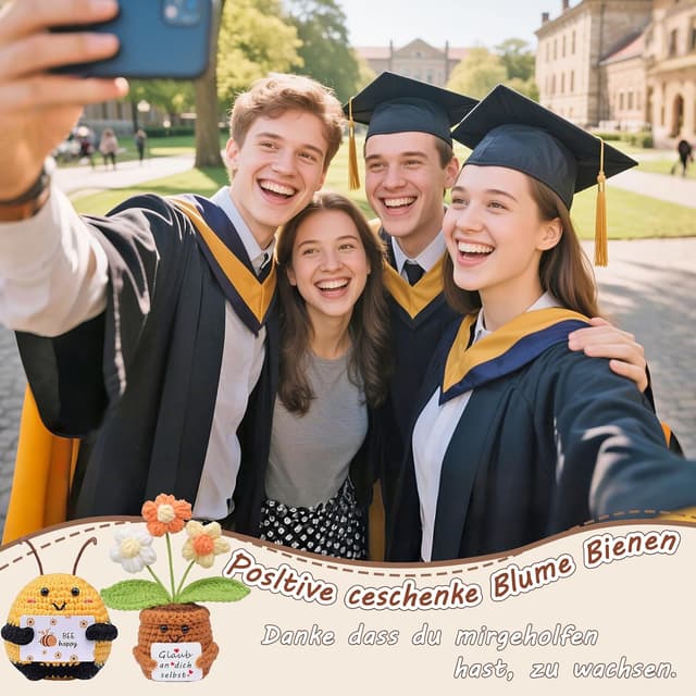 Thumbnail 5 de Positive Pocket Hug Biene und Sonnenblume 2er