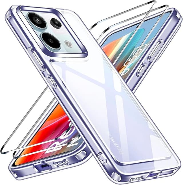 Imagen de ivoler Funda Transparente con Cristal para Xiaomi Redmi Note 13 Pro 5G en OfertitasTOP