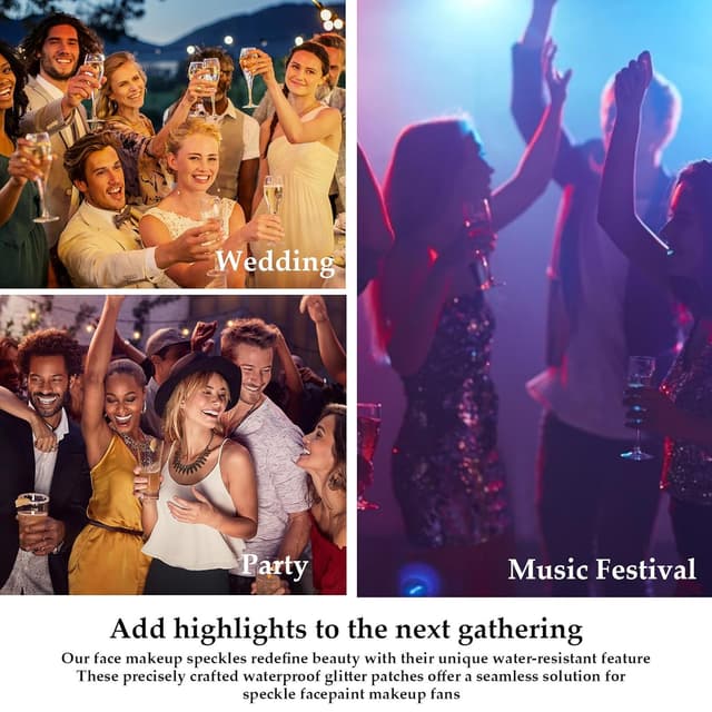 Thumbnail 6 de Fonyiunce Glitzer Sommersprossen 6 Stück