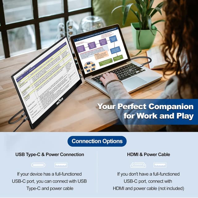 Detalle de InnoView Portable Monitor 15.6" 1080P