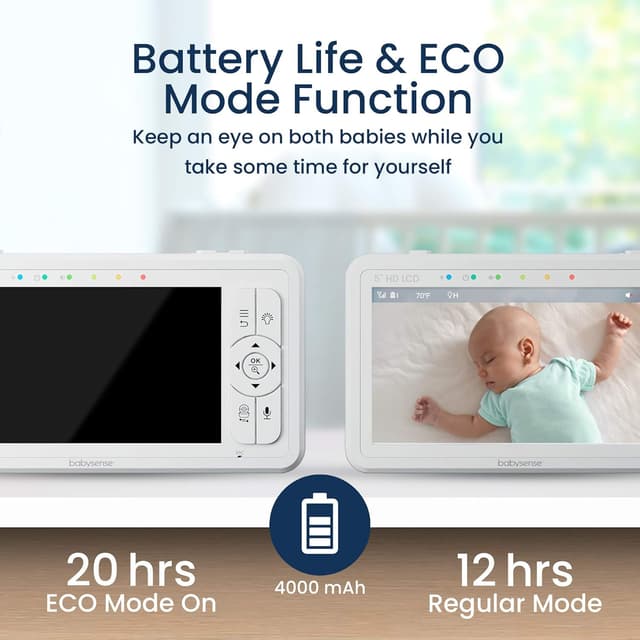 Thumbnail 4 de Babysense HDS2 Babyphone mit Kamera 4000mAh