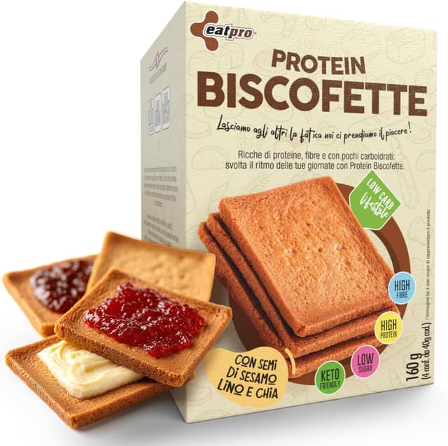 Imagen de EatPro Fette biscottate proteiche 4 porzioni 40g 🍞 en OfertitasTOP