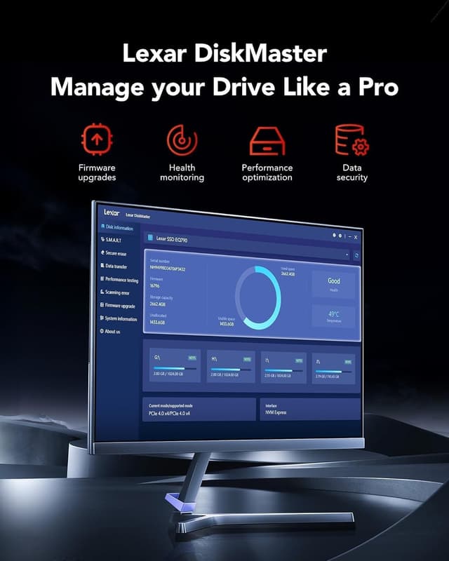 Thumbnail 6 de Lexar ARES SSD 1To M.2 2280 PCIe Gen4x4 NVMe