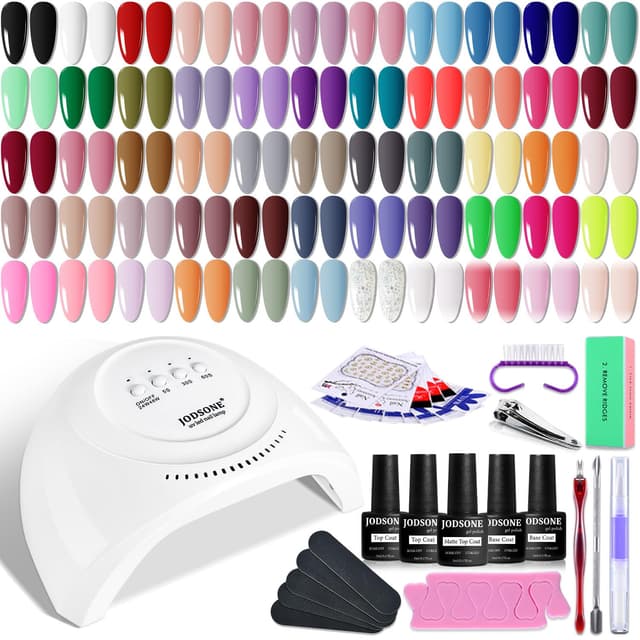 Detalle de JODSONE 60-Piece Gel Nail Kit with UV Lamp
