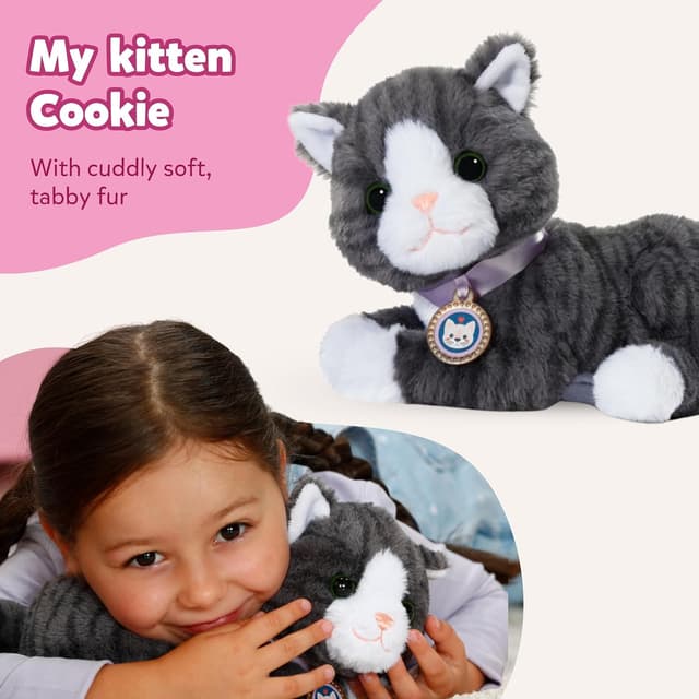 Detalle de BABY born My Cat Cookie plush with sound & vibration (incl. cat basket)