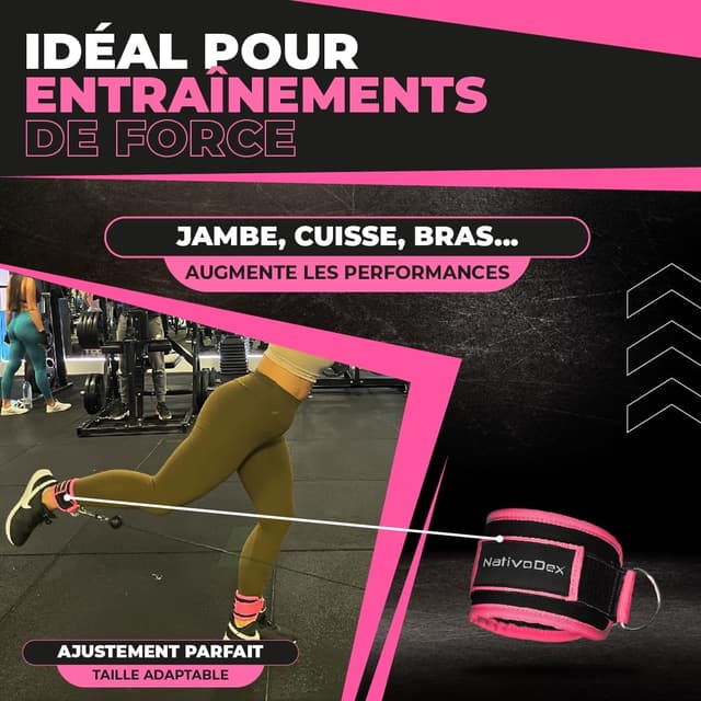 Detalle 2 de NativoDex Sangle Cheville 2 unités 🏋️♀