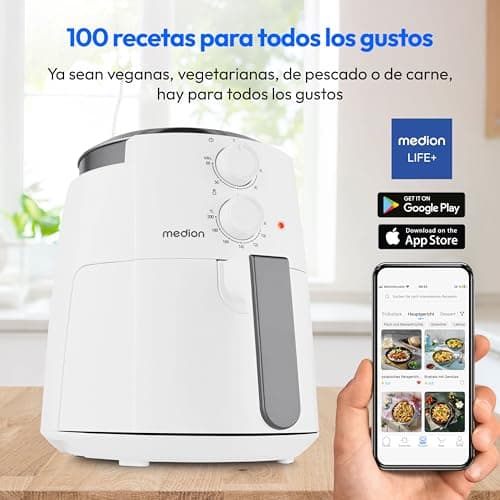 Detalle 2 de MEDION Freidora de aire caliente LIFE P30 L (MD13020), 4,7 l y 1.500 W