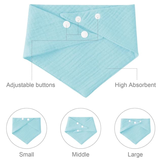 Thumbnail 2 de Vicloon Muslin Baby Lätzchen 8 Stück