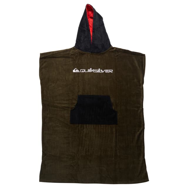 Detalle de Quiksilver Hoody Towel Poncho de hombre para surf (toalla) de algodón