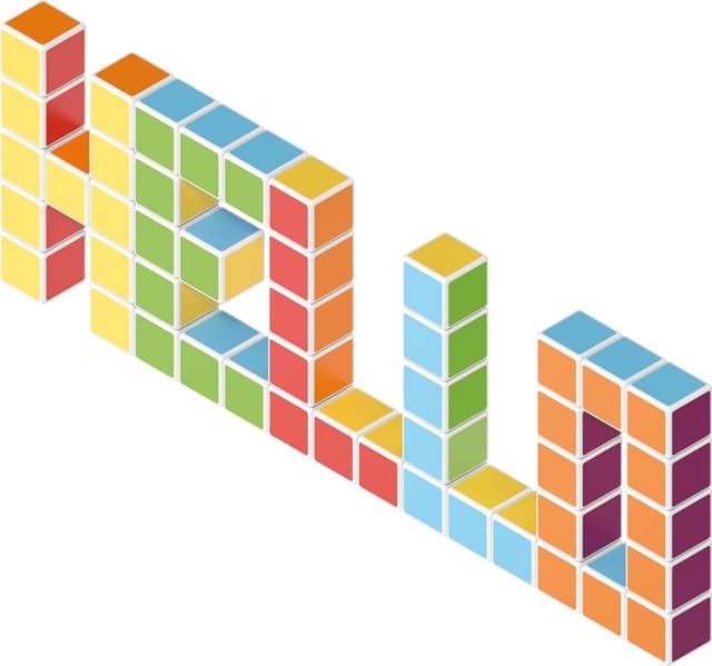 Thumbnail 1 de Geomag Magicube - Cubos magnéticos multicolor 64 piezas 🧲