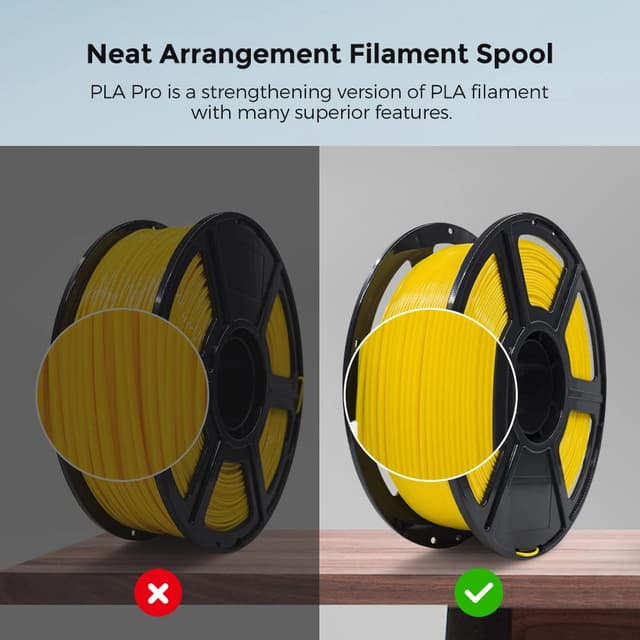 Thumbnail 3 de FLASHFORGE Filament PLA Pro 1,75 mm jaune – bobine 1 kg, précision dimensionnelle +/- 0,02 mm pour imprimantes FDM
